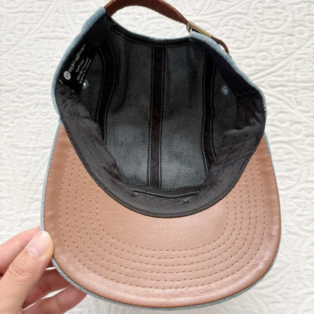 Beau Hudson Toddler Light Wash Denim 5 Panel Cap